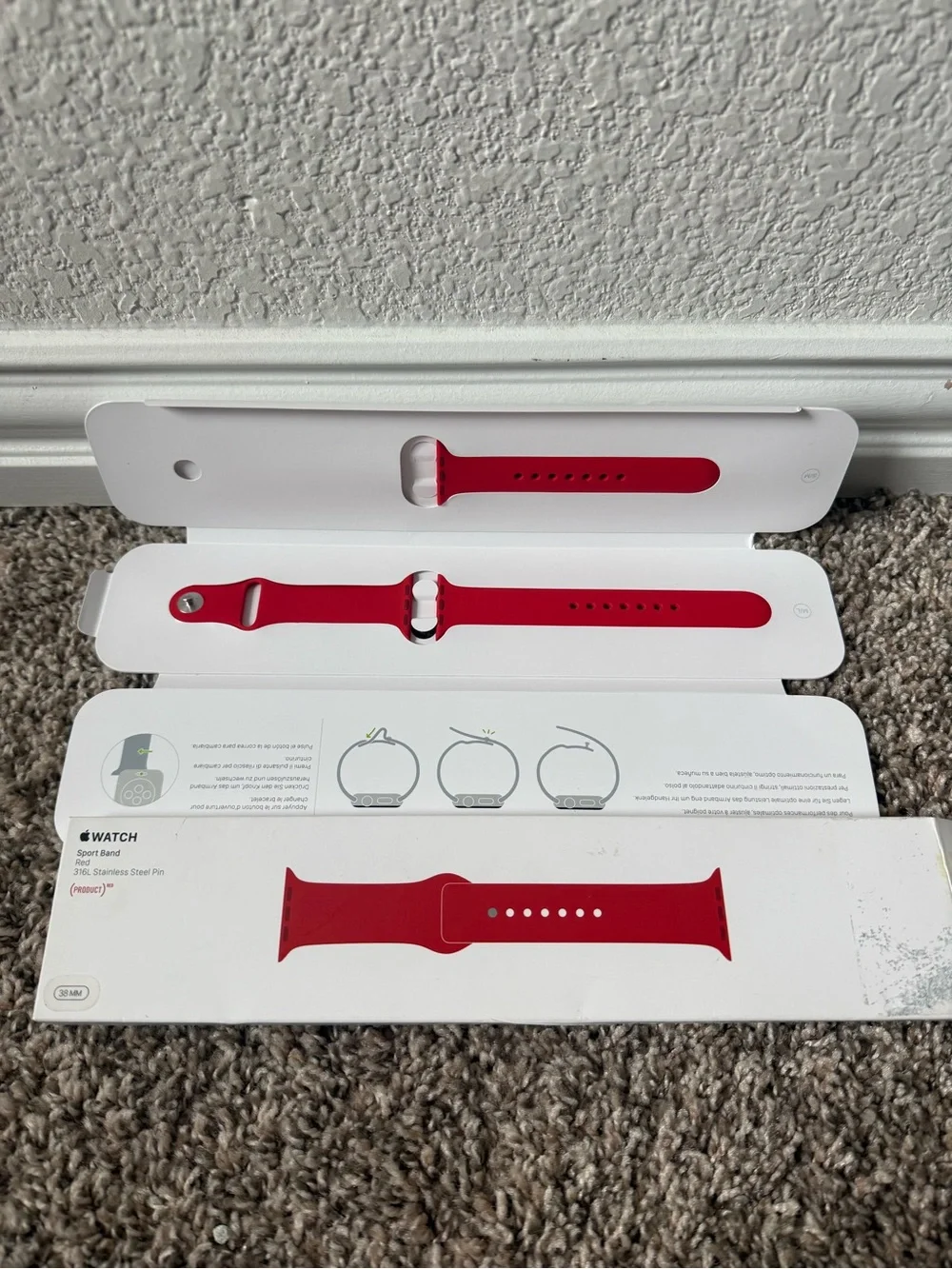Apple Watch Sport Band - Red